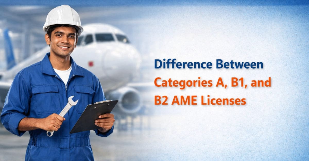 Difference between Categories A, B1, and B2 AME Licenses